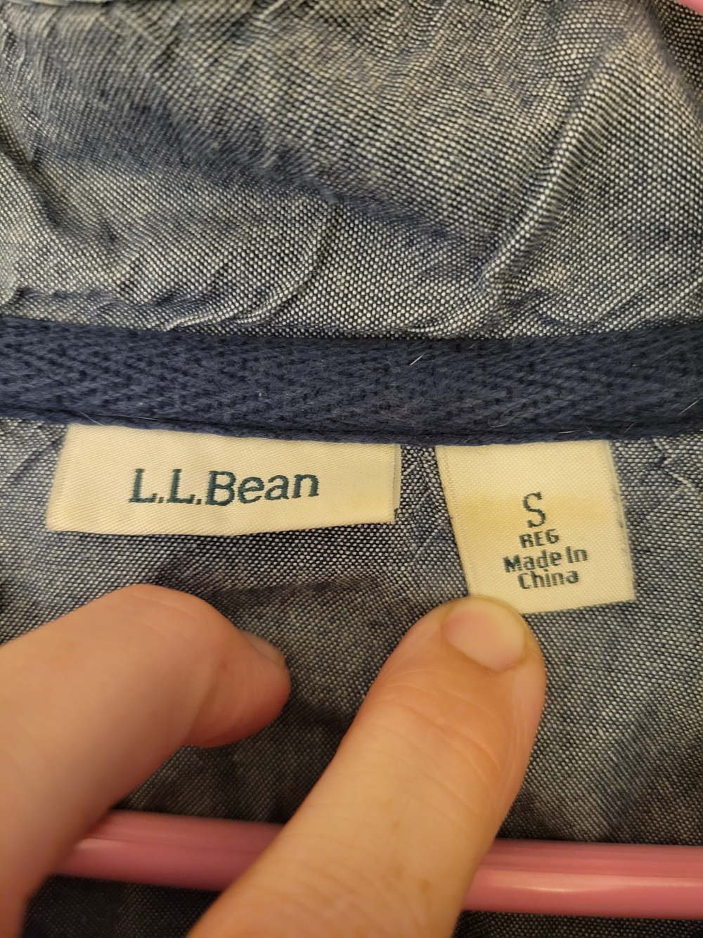 L.L.Bean Navy Lightweight Rugby - Picture 3 of 4